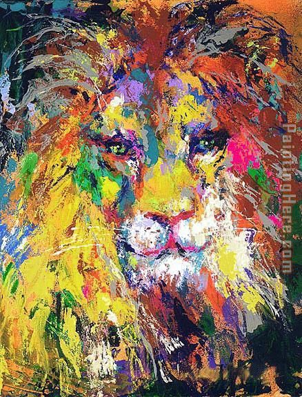 Portrait of the Lion painting - Leroy Neiman Portrait of the Lion art painting